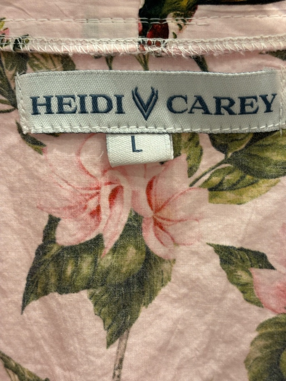 Heidi Carey Pink Hummingbird Floral Robe and Matching Nightgown 100% Cotton - Picture 10 of 10